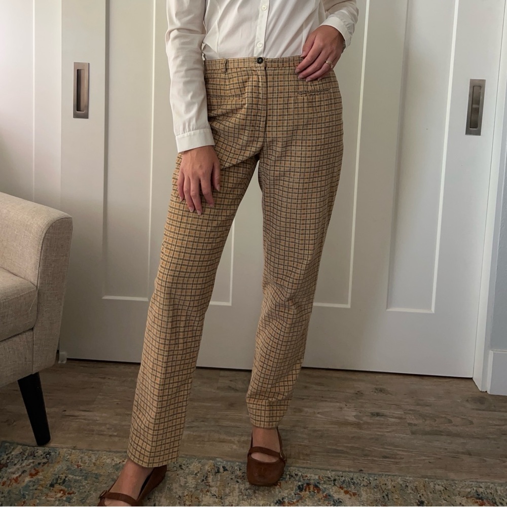 Vintage Dolce & Gabbana Plaid Corduroy Pants